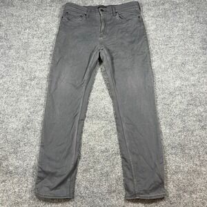 Banana Republic Jeans Mens 34x32 Gray Denim Cotton Stretch Mid Rise Straight Leg